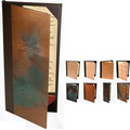Quad Panel Booklet Copper Front Menu Cover (Holds SIX 4 1/4"x11" Inserts)